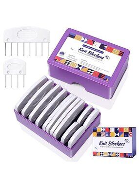 Knit Blocking Pins Kit 20Pcs Blocking Combs Crochet Knitting Blocking Mats Set